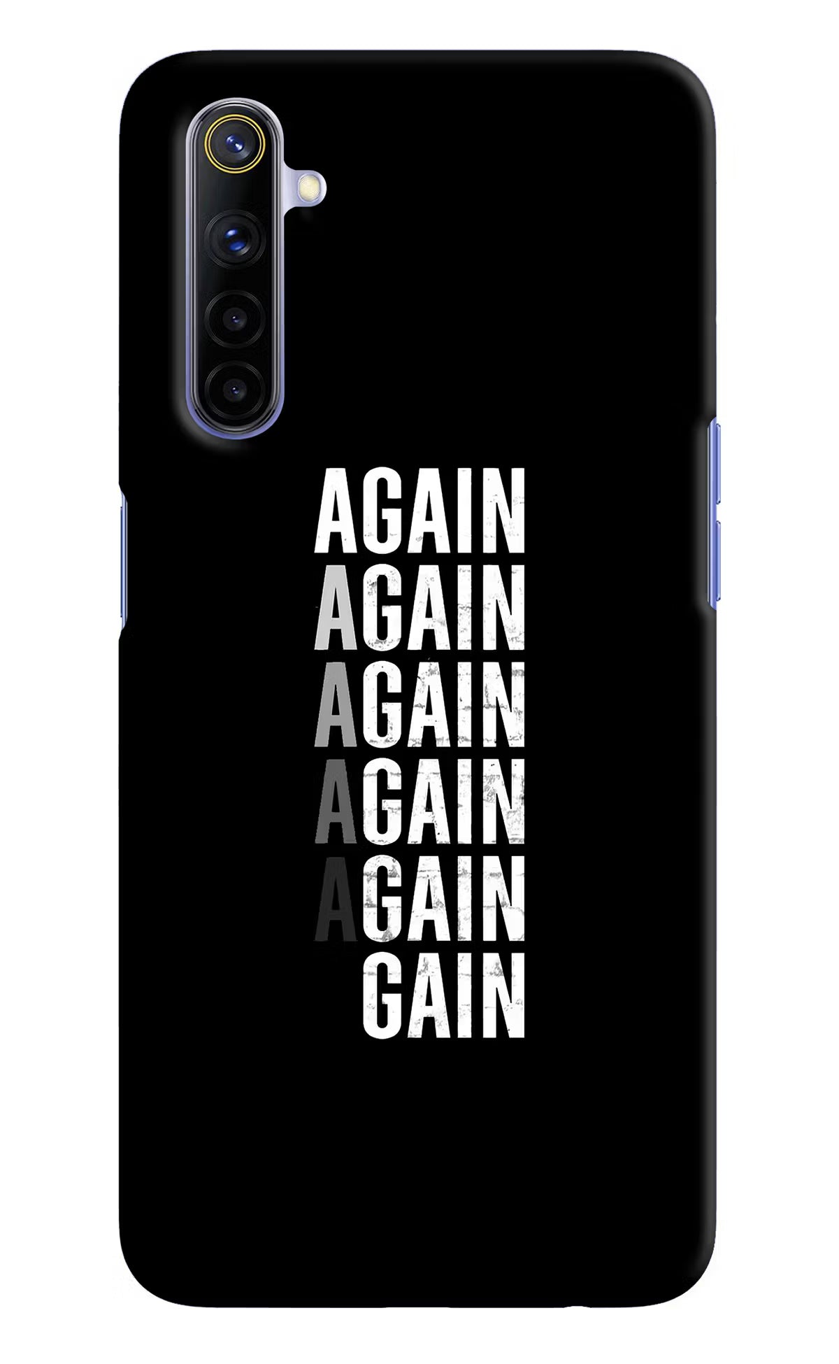 Again Again Gain Realme 6/6i Hard Case Back Cover by Casekaro