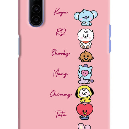 BTS names Realme 6/6i Hard Case Back Cover by Casekaro