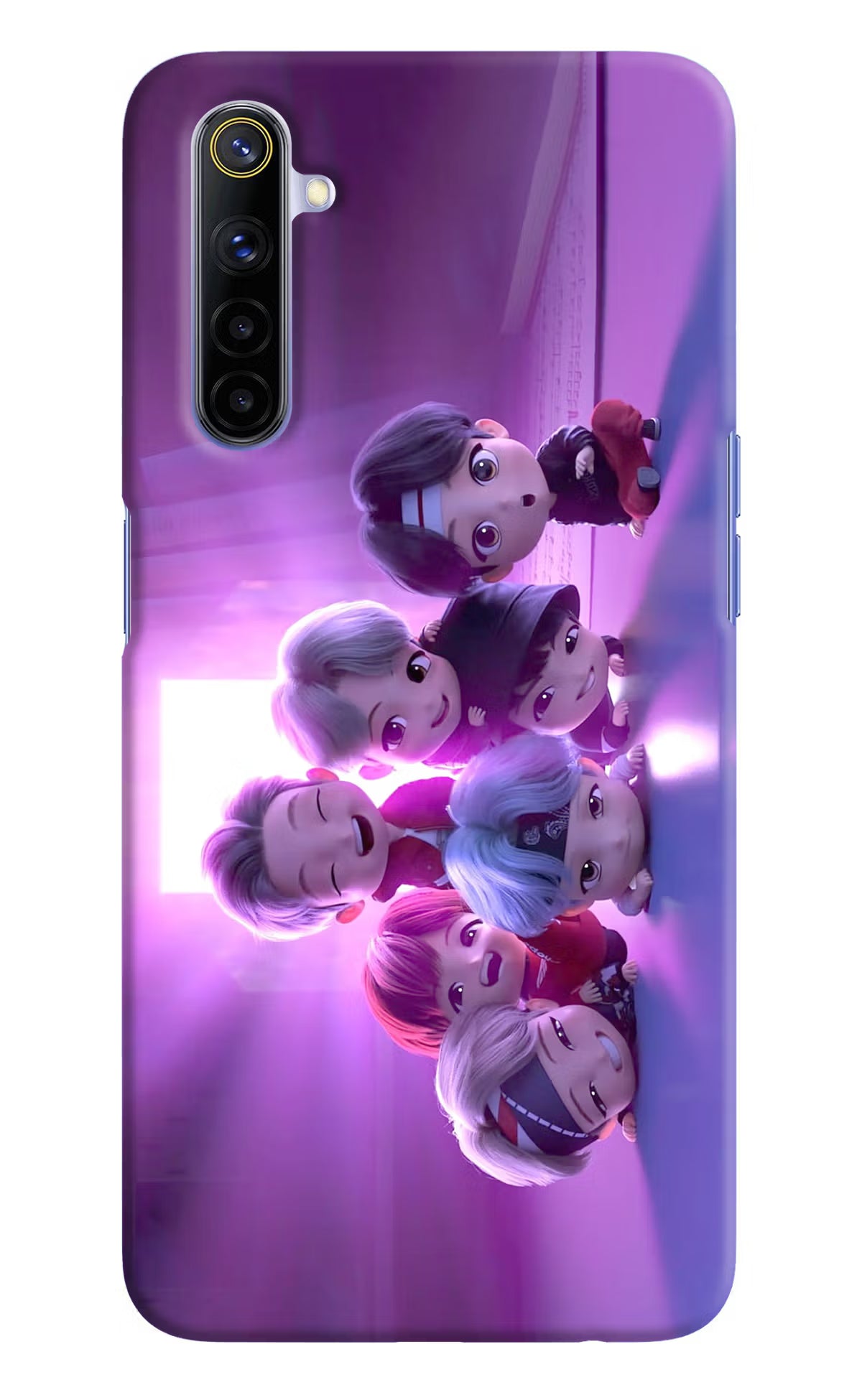 BTS Chibi Realme 6/6i Hard Case Back Cover by Casekaro