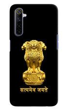 Satyamev Jayate Golden Realme 6/6i Hard Case Back Cover by Casekaro