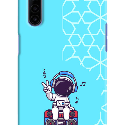 Cute Astronaut Chilling Realme 6/6i Hard Case Back Cover by Casekaro