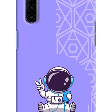 Cute Astronaut Chilling Realme 6/6i Hard Case Back Cover by Casekaro