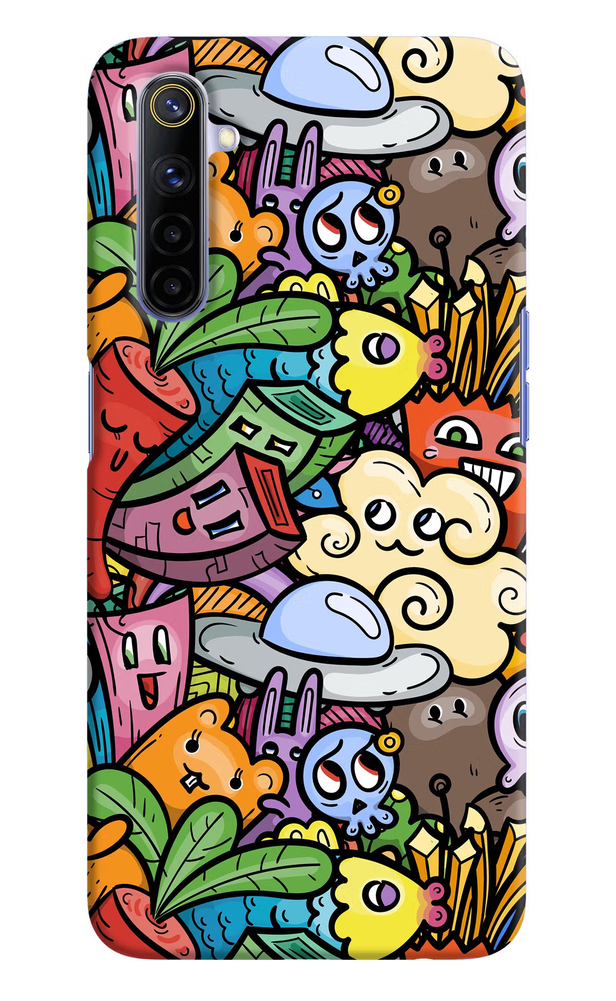 Veggie Doodle Realme 6/6i Hard Case Back Cover by Casekaro