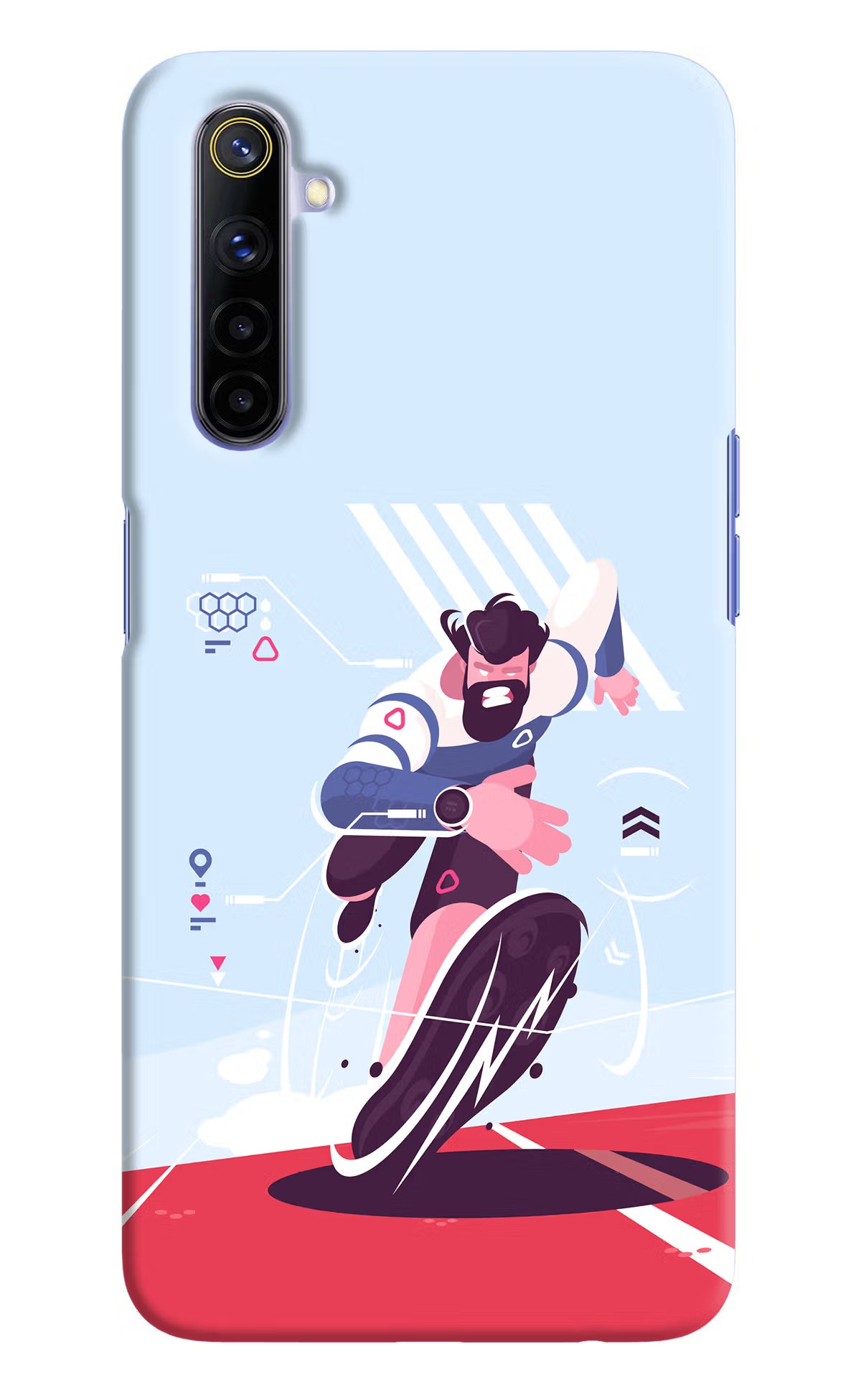 Run Pro Realme 6/6i Hard Case Back Cover by Casekaro