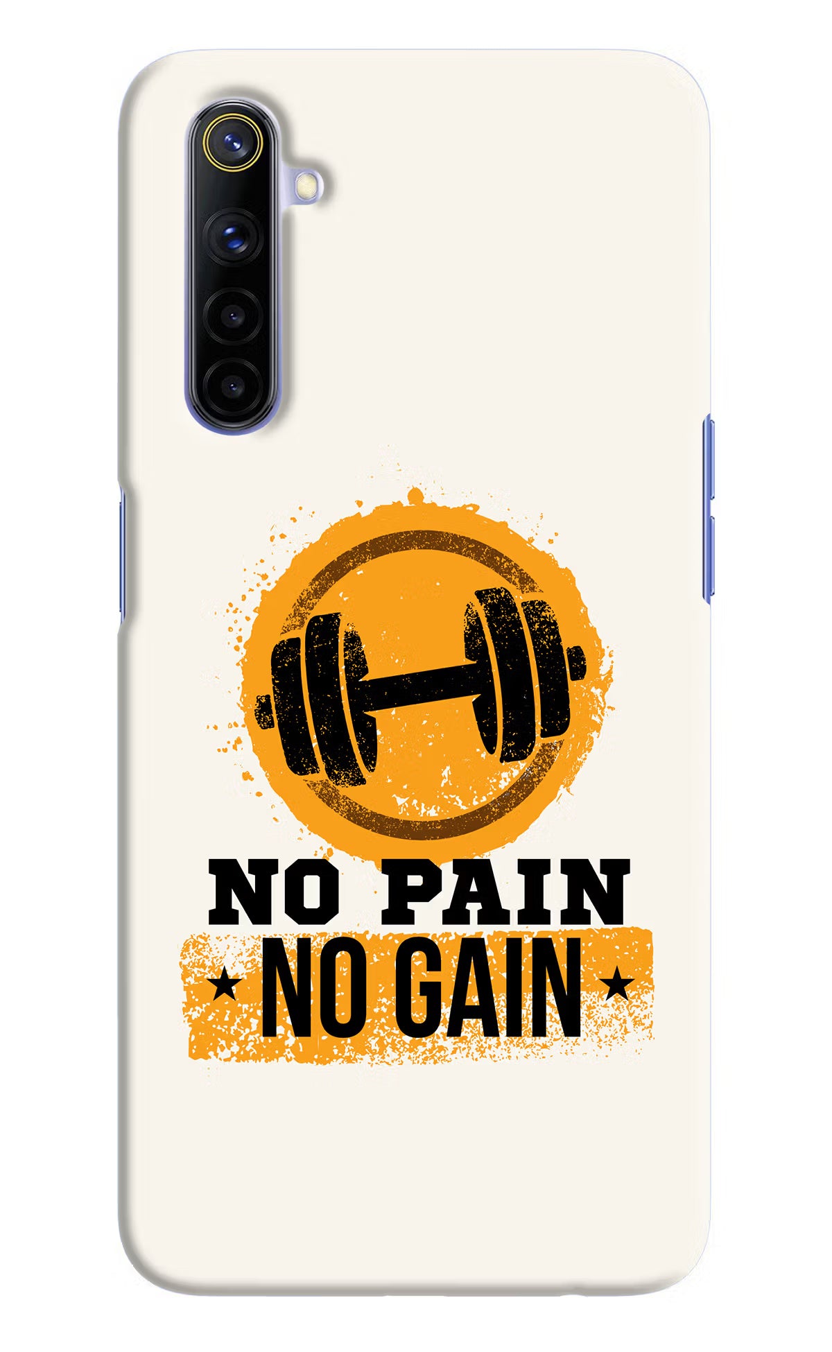 No Pain No Gain Realme 6/6i Hard Case Back Cover by Casekaro