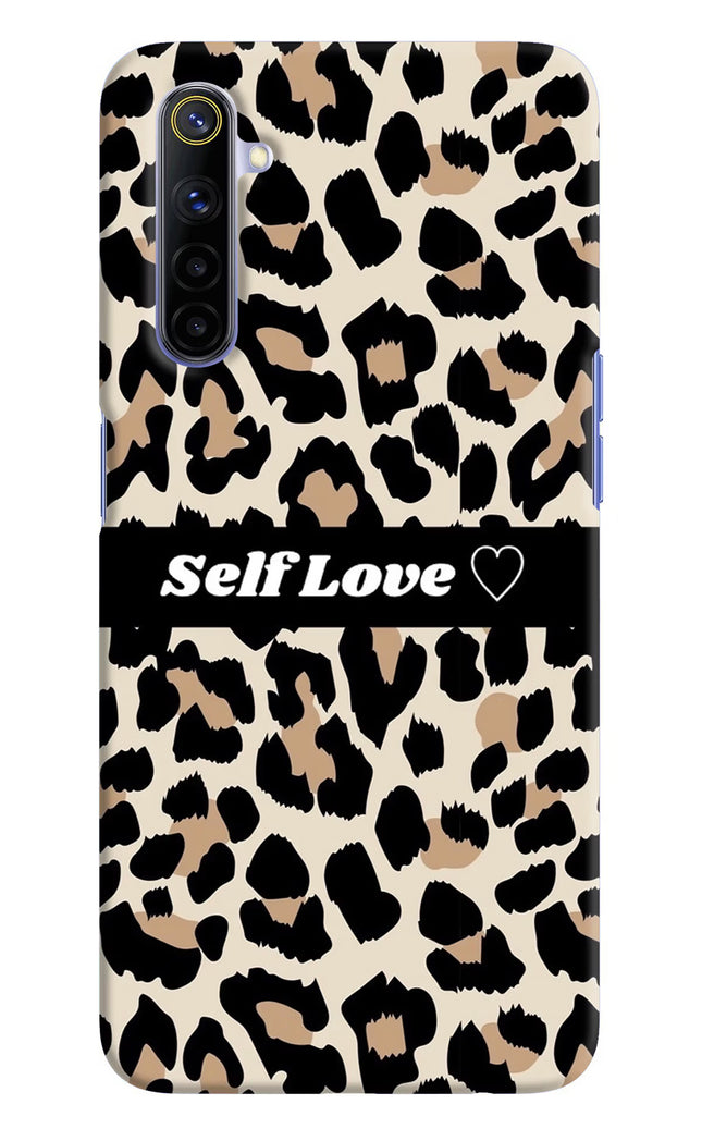 Leopard Print Self Love Realme 6/6i Hard Case Back Cover by Casekaro