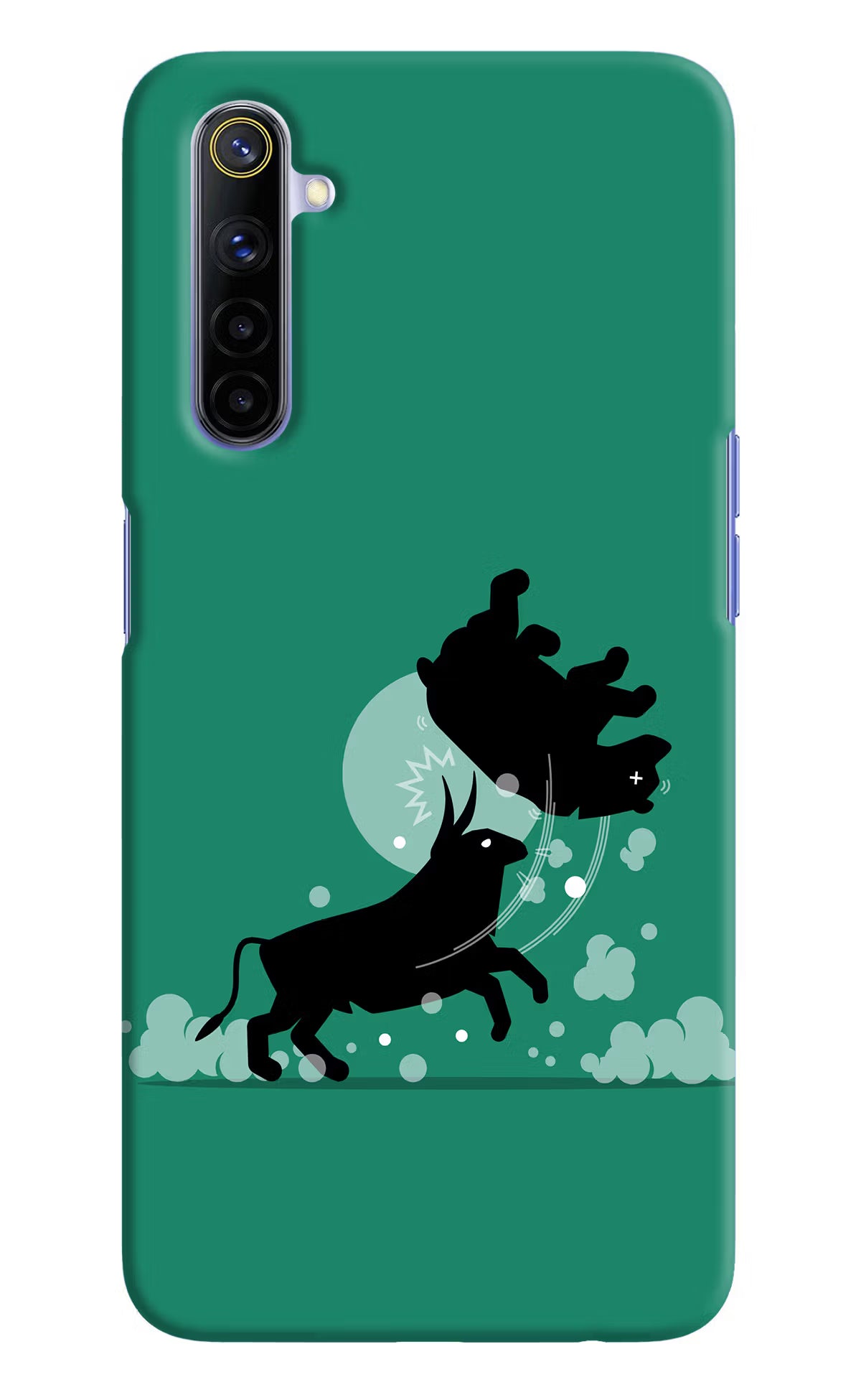 Bull Conqueror Realme 6/6i Hard Case Back Cover by Casekaro