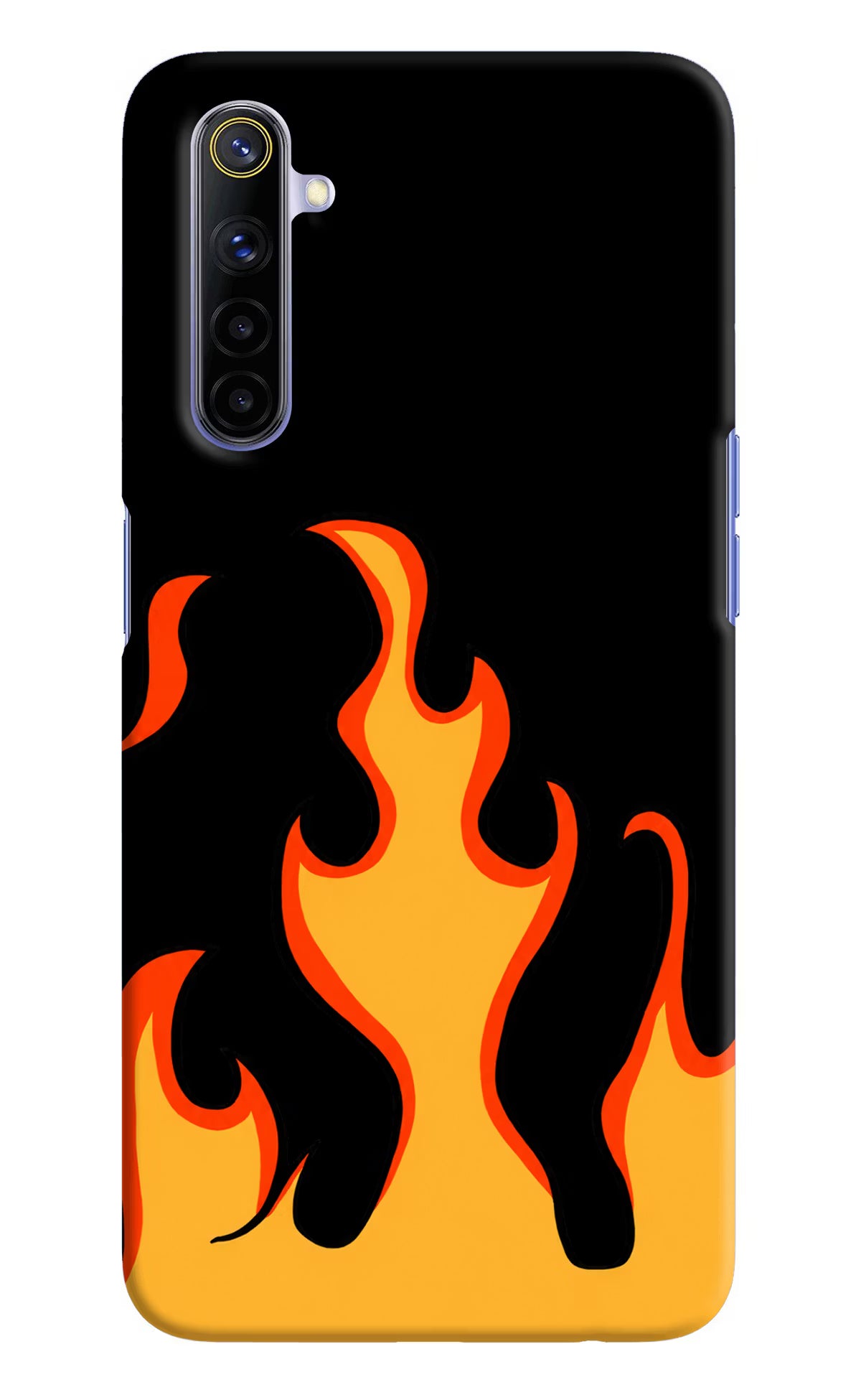Fired Up – Black Realme 6/6i Hard Case Back Cover by Casekaro
