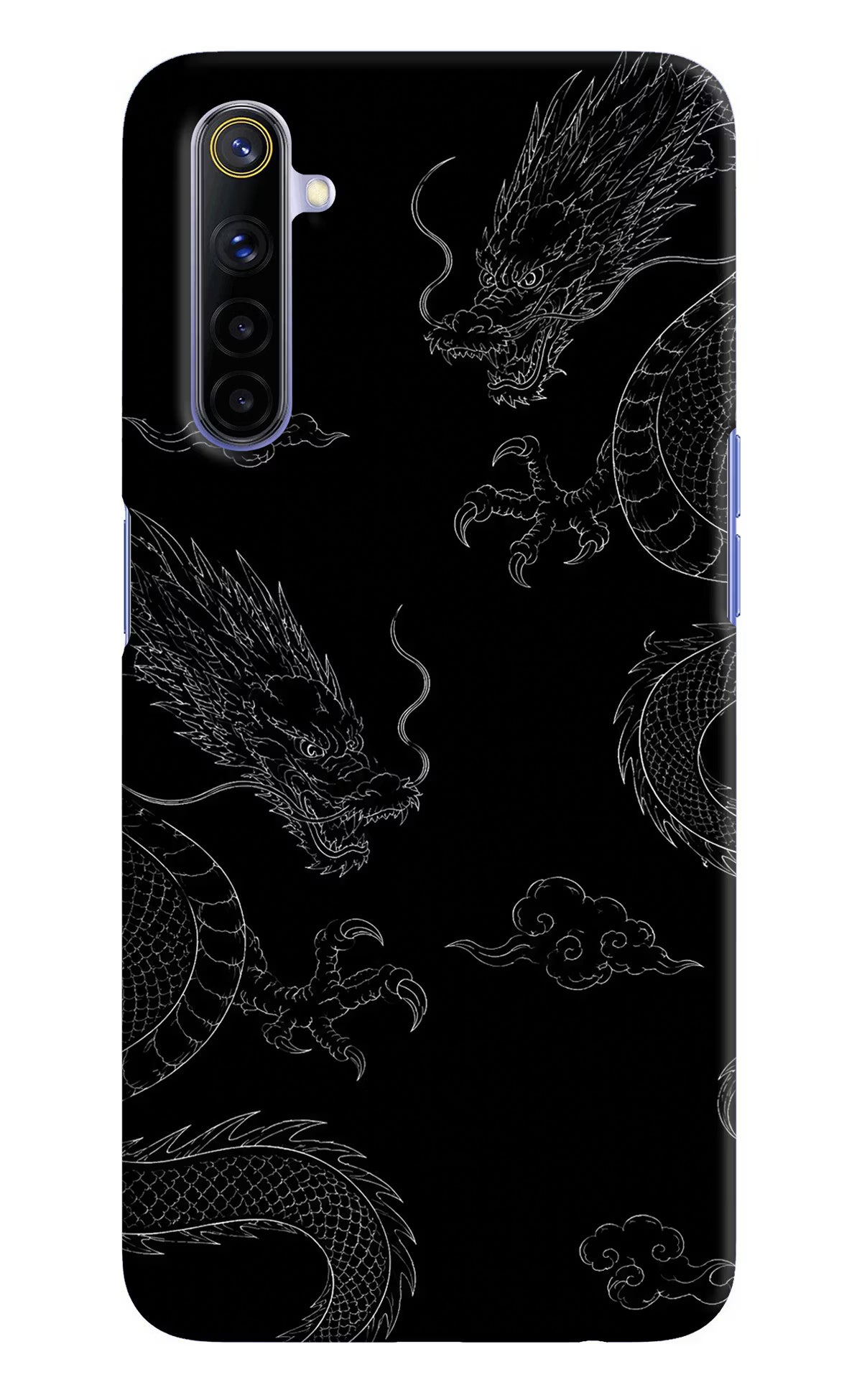 Twin Dragons Realme 6/6i Hard Case Back Cover by Casekaro
