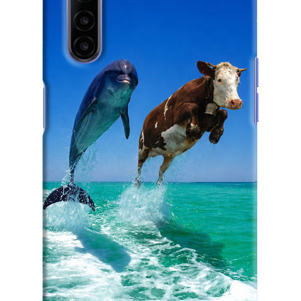 Dolphin vs Cow Realme 6/6i Hard Case Back Cover by Casekaro