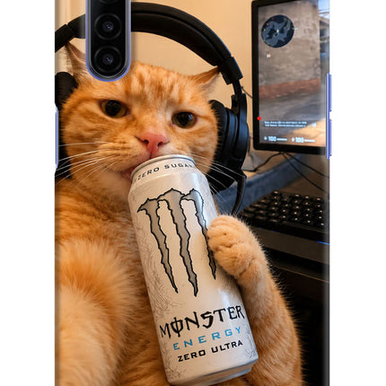 Gamer Cat Energy Realme 6/6i Hard Case Back Cover by Casekaro
