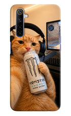 Gamer Cat Energy Realme 6/6i Hard Case Back Cover by Casekaro