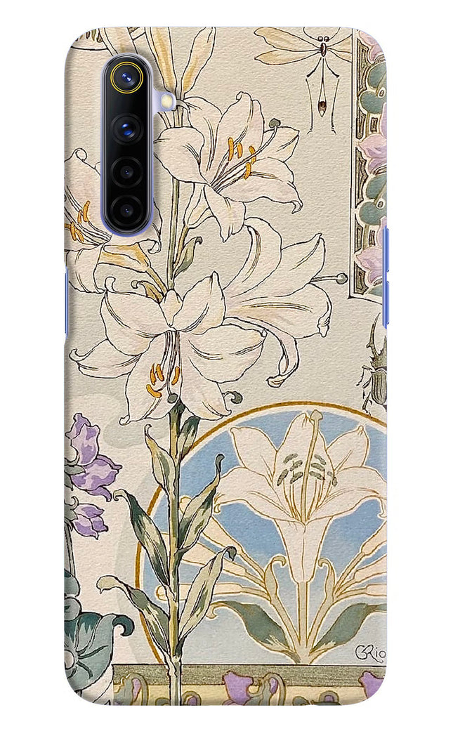 White Lily Realme 6/6i Hard Case Back Cover by Casekaro
