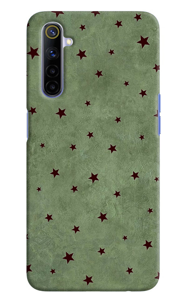 Green Stars Realme 6/6i Hard Case Back Cover by Casekaro