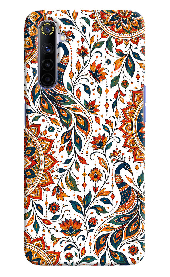 White Mayura Realme 6/6i Hard Case Back Cover by Casekaro