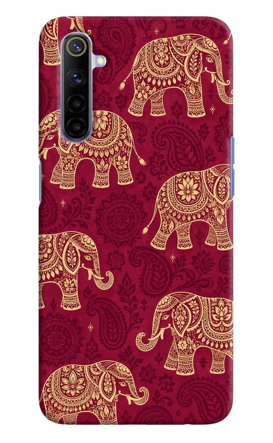 Maroon Elephant Realme 6/6i Back Cover, Hard case