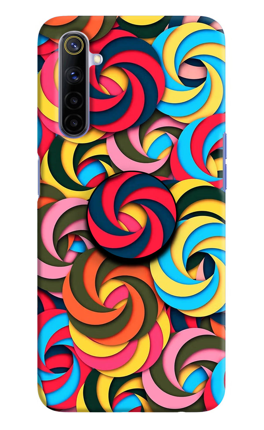 Spiral Pattern Realme 6/6i Pop Case, Hard case