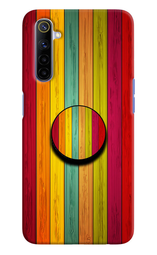 Multicolor Wooden Realme 6/6i Pop Case by Casekaro