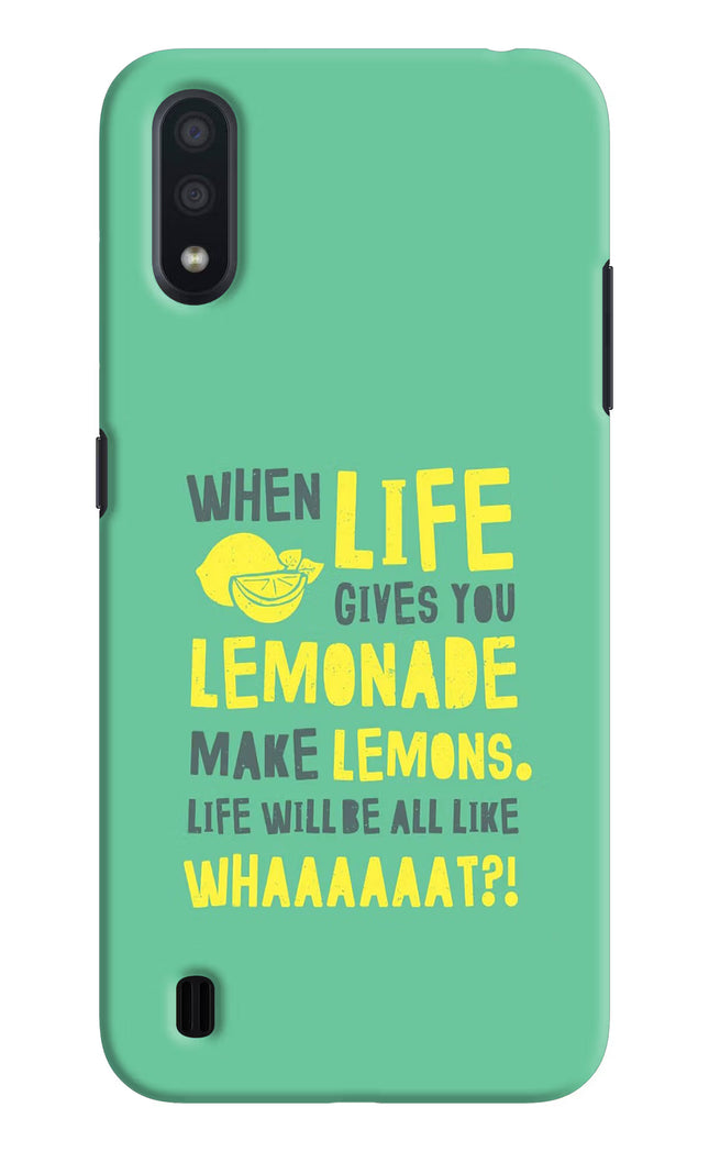 Quote Samsung M01 Hard Case Back Cover by Casekaro