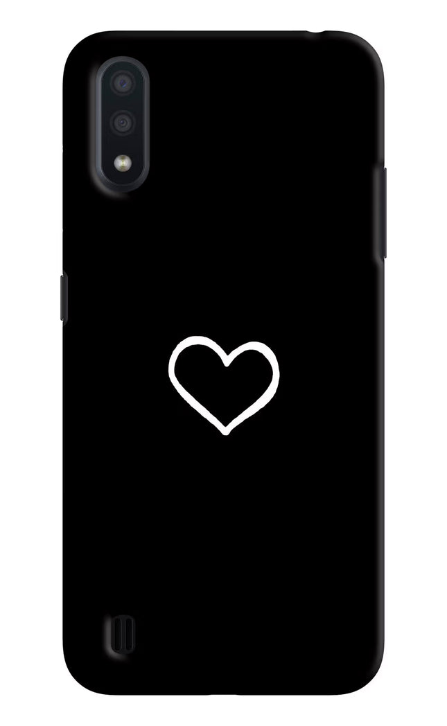 Heart Samsung M01 Hard Case Back Cover by Casekaro