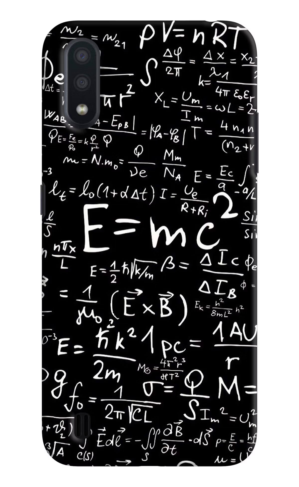 Physics Formula Samsung M01 Hard Case Back Cover by Casekaro
