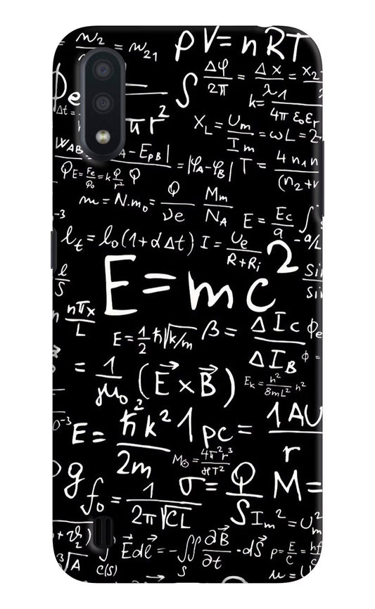 Physics Formula Samsung M01 Hard Case Back Cover by Casekaro