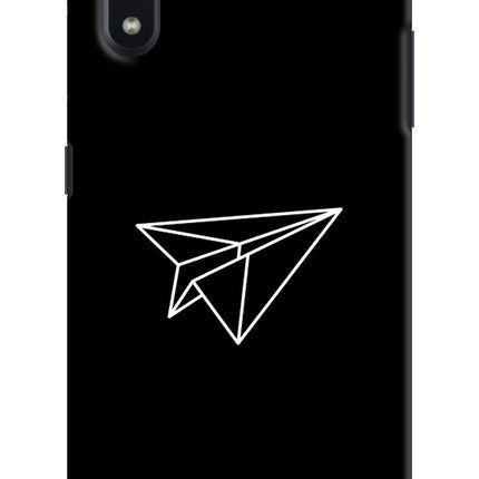 Paper Plane White Samsung M01 Hard Case Back Cover by Casekaro