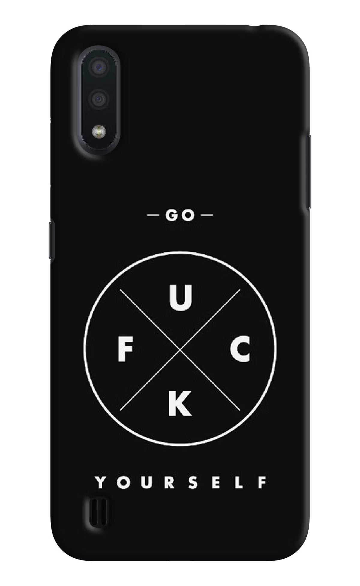 Go Fuck Yourself Samsung M01 Hard Case Back Cover by Casekaro