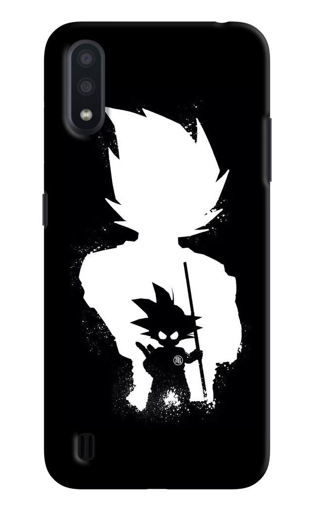 Goku Shadow Samsung M01 Hard Case Back Cover by Casekaro