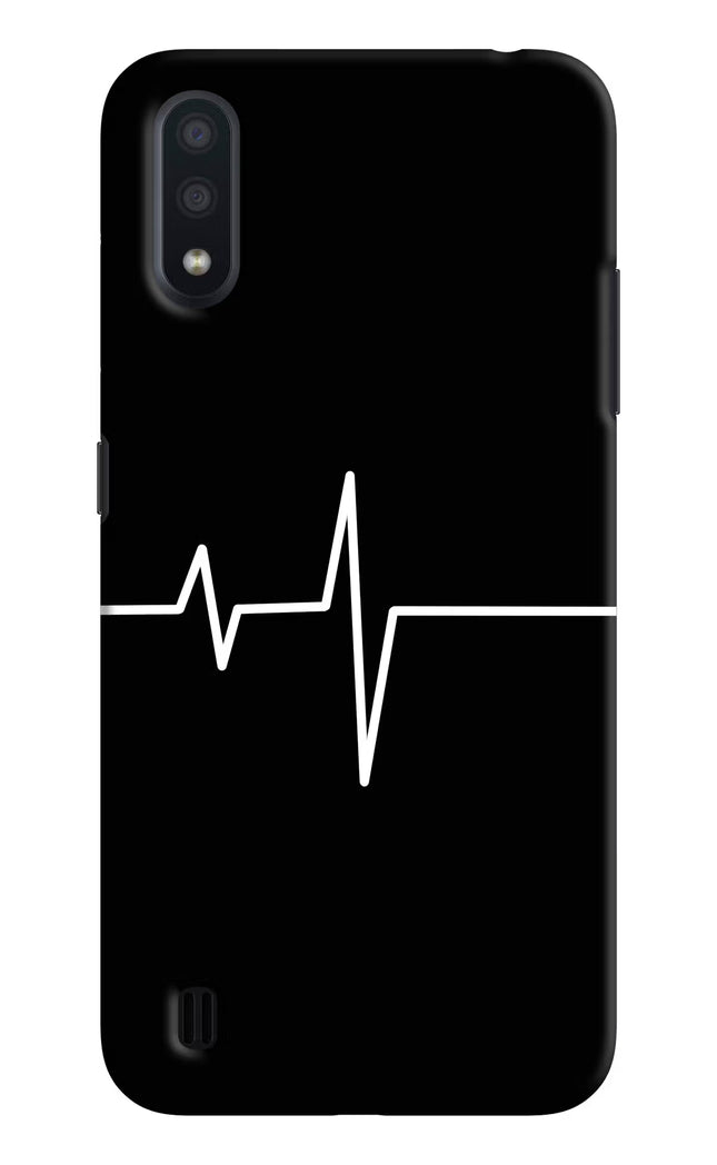 Heart Beats Samsung M01 Hard Case Back Cover by Casekaro