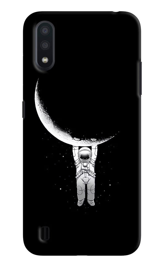 Moon Space Samsung M01 Hard Case Back Cover by Casekaro
