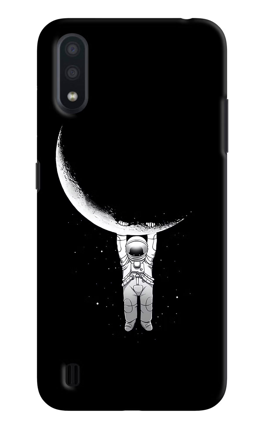 Moon Space Samsung M01 Back Cover, Hard case
