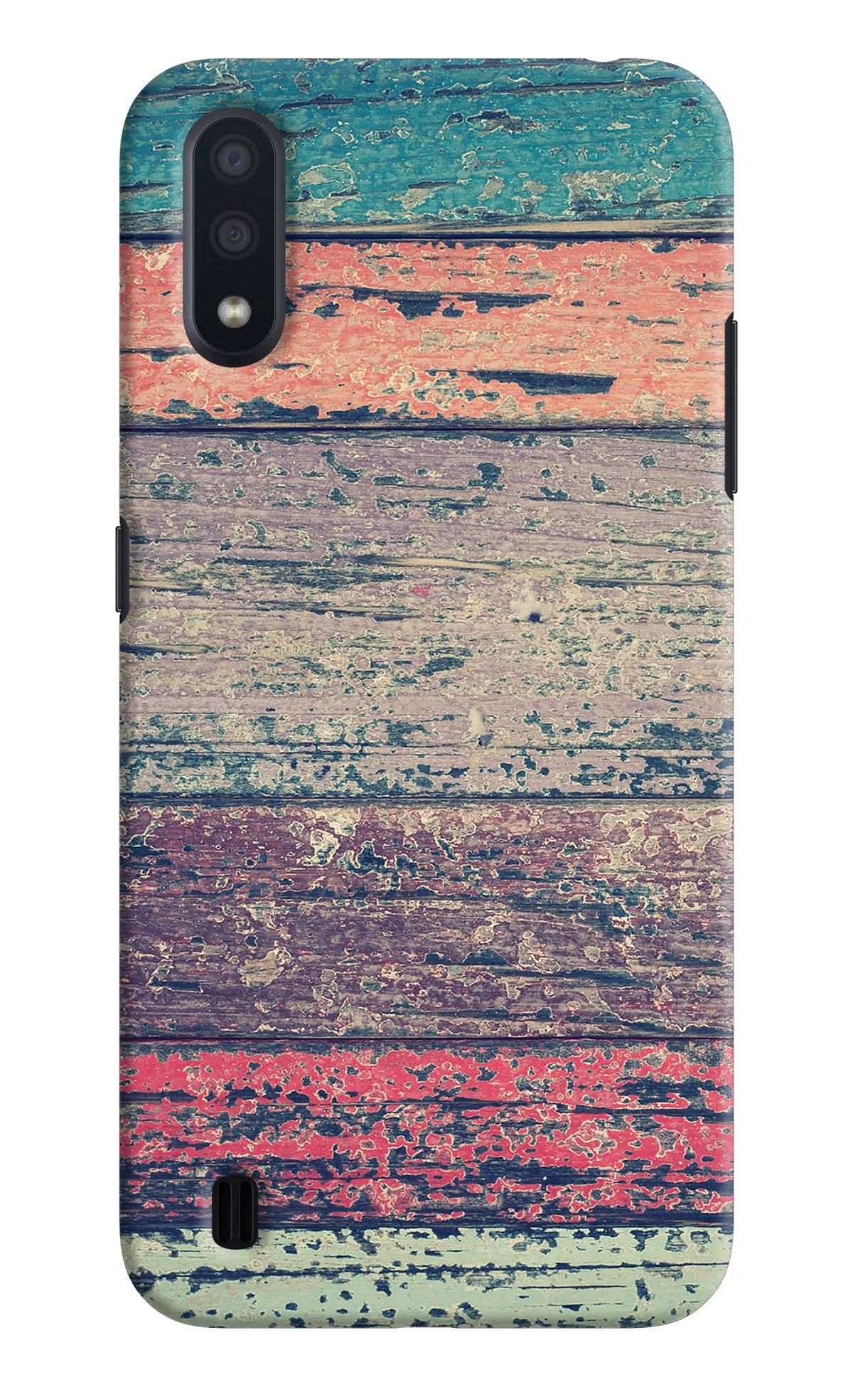 Colourful Wall Samsung M01 Hard Case Back Cover by Casekaro
