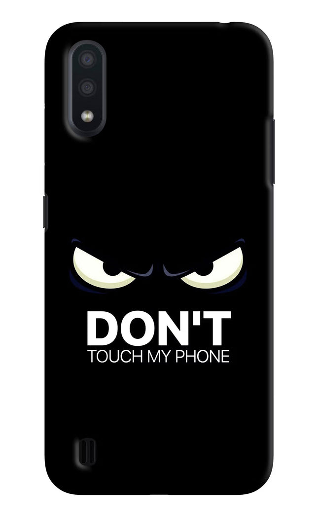 Don'T Touch My Phone Samsung M01 Hard Case Back Cover by Casekaro
