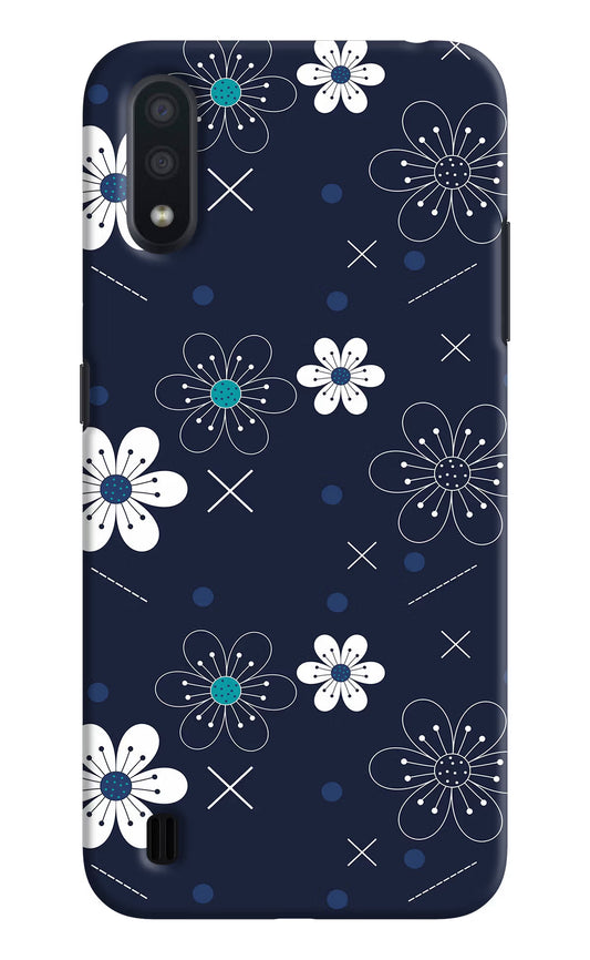 Flowers Samsung M01 Hard Case Back Cover by Casekaro