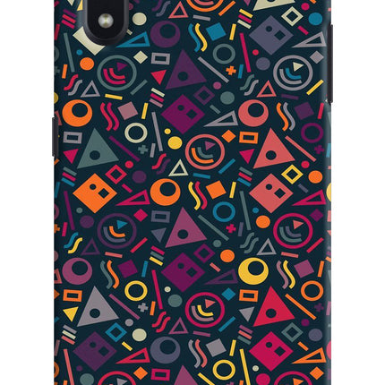 Geometric Abstract Samsung M01 Hard Case Back Cover by Casekaro