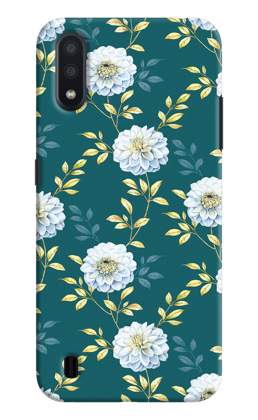 Flowers Samsung M01 Hard Case Back Cover by Casekaro