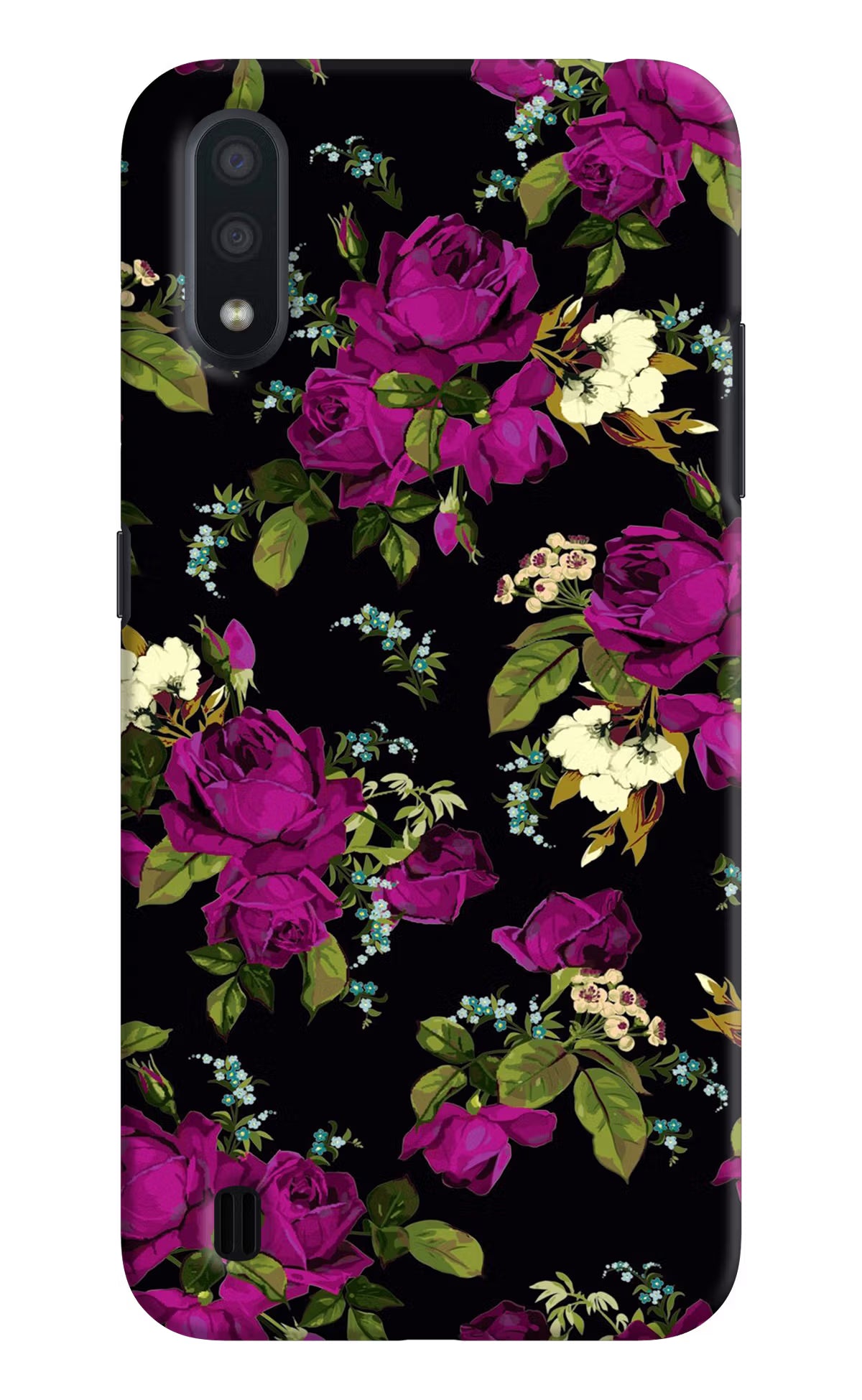 Flowers Samsung M01 Hard Case Back Cover by Casekaro