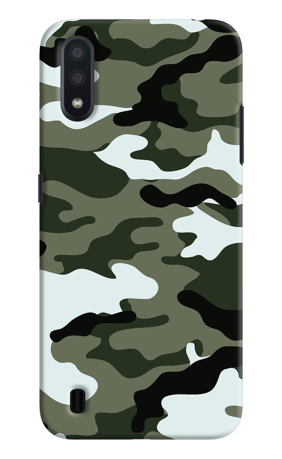 Camouflage Samsung M01 Back Cover, Hard case