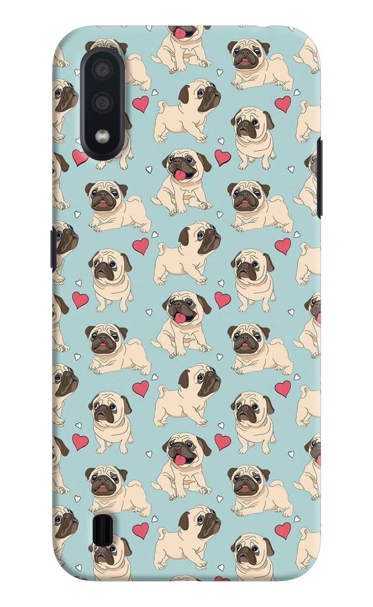 Pug Dog Samsung M01 Hard Case Back Cover by Casekaro