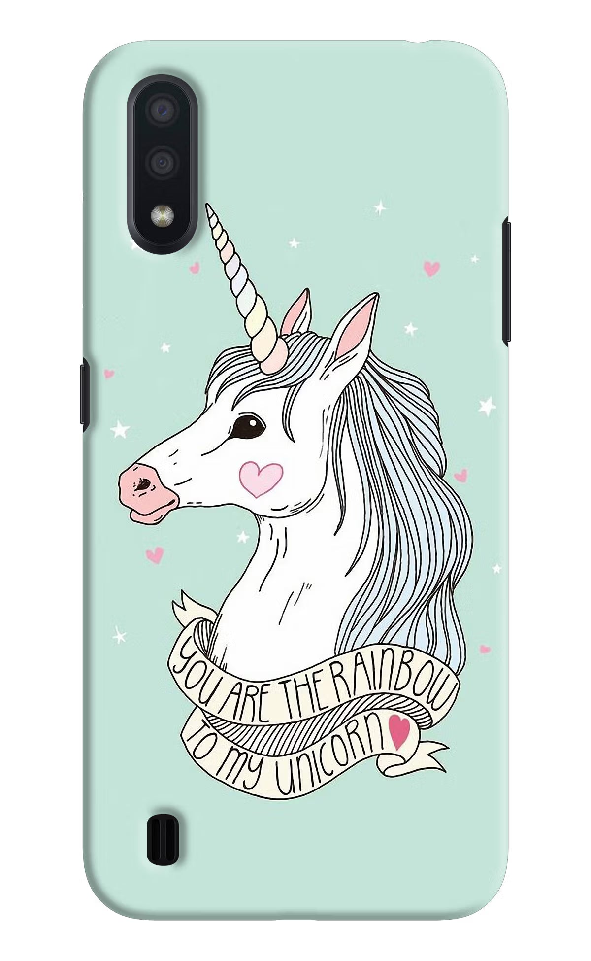 Unicorn Wallpaper Samsung M01 Hard Case Back Cover by Casekaro