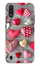 Love Wallpaper Samsung M01 Hard Case Back Cover by Casekaro