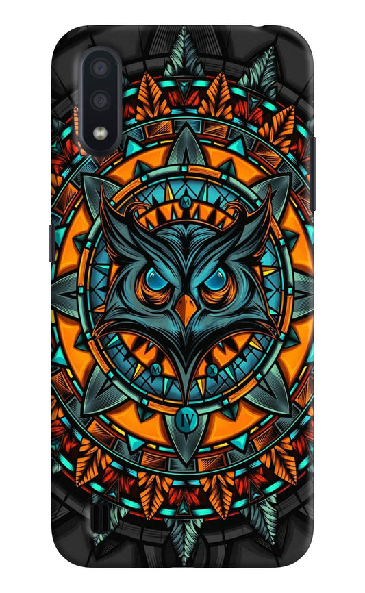 Angry Owl Art Samsung M01 Hard Case Back Cover by Casekaro