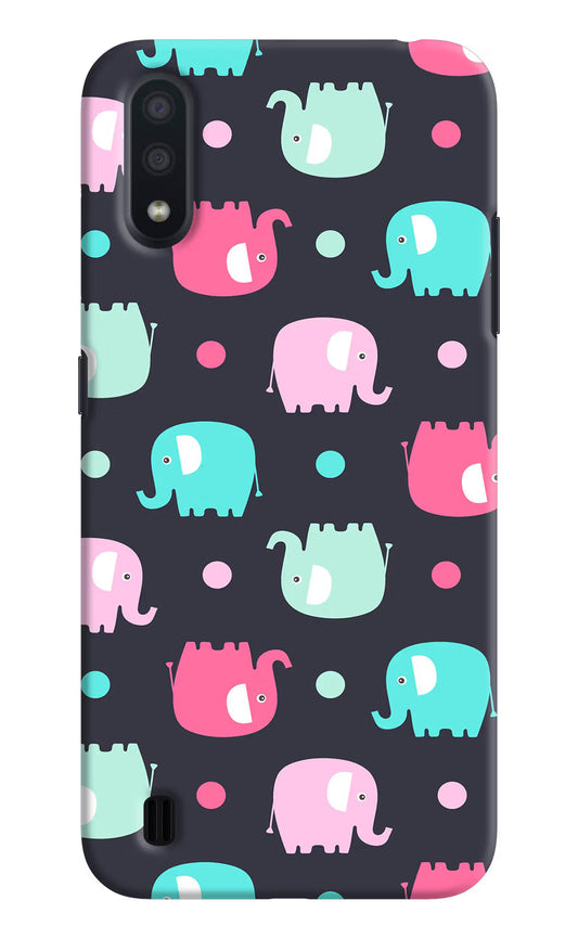 Elephants Samsung M01 Hard Case Back Cover by Casekaro