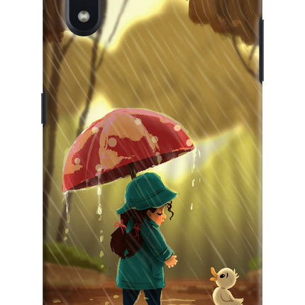 Rainy Day Samsung M01 Hard Case Back Cover by Casekaro