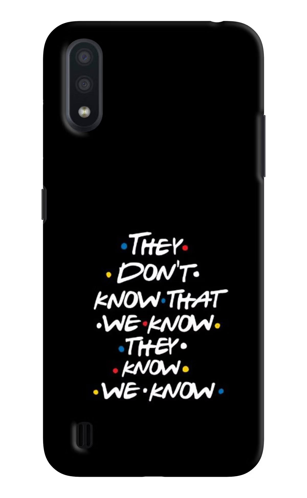 FRIENDS Dialogue Samsung M01 Hard Case Back Cover by Casekaro