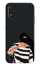 Aesthetic Boy Samsung M01 Hard Case Back Cover by Casekaro