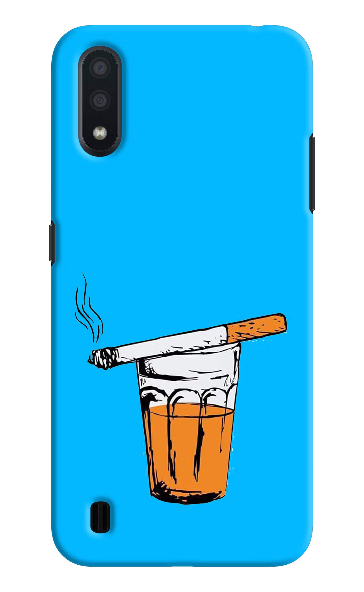 Chai Sutta Samsung M01 Hard Case Back Cover by Casekaro