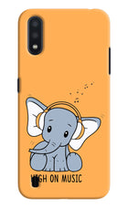 High On Music Samsung M01 Hard Case Back Cover by Casekaro