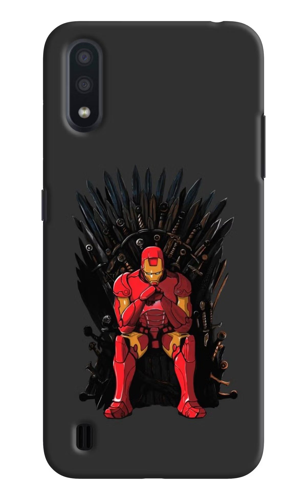 Ironman Throne Samsung M01 Hard Case Back Cover by Casekaro